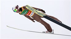 Kamil Stoch při letech na lyžích v Planici. Kamil Stoch při letech na lyžích v Planici.