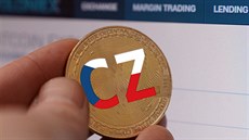 Koláž ukazující návrh loga nové české kryptomince Koláž ukazující návrh loga nové české kryptomince