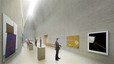 Vizualizace vnitních prostor Stedoevropského fóra jak je pro olomoucké Muzeum...