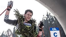 Václav Sedláček jako vítěz Jesenické 70 Václav Sedláček jako vítěz Jesenické 70