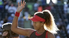 Japonská tenistka Naomi Ósakaová slaví vítězství nad Serenou Williamsovou. Japonská tenistka Naomi Ósakaová slaví vítězství nad Serenou Williamsovou.