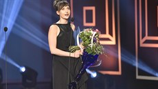 Tereza Dočkalová během děkovné řeči za Cenu Thálie (24. března 2018) Tereza Dočkalová během děkovné řeči za Cenu Thálie (24. března 2018)