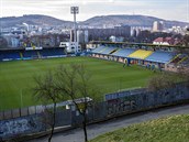 Pohled na stadion fotbalistů Zlína Pohled na stadion fotbalistů Zlína