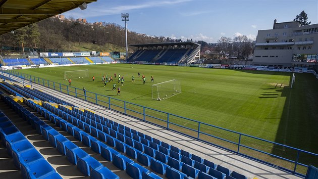 Pohled na stadion fotbalist Zlna