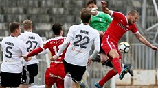 Momentka z prvoligového utkání Brno - Karviná Momentka z prvoligového utkání Brno - Karviná