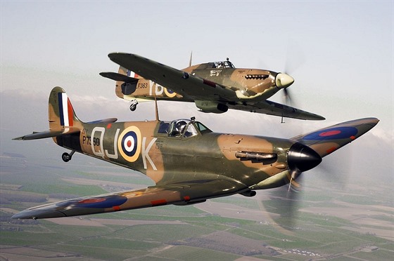 Spitfire a Hurricane