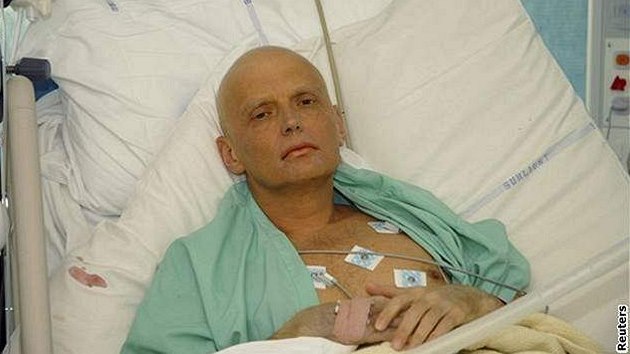 Alexander Litvinnko v londnsk nemocnici.