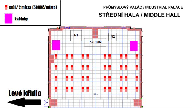 Jarmark - stedn hala Prmyslovho palce.