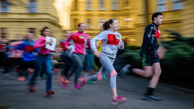 Hradeck gymnzium uspodalo nadan bh na podporu vzkumu lby ndorovch onemocnn (6.4.2018).