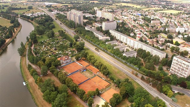 Vizualizace protihlukov stny v Ranov ulici v Hradci Krlov.