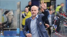 Plzeňský trenér Martin Straka po semifinálové prohře s Kometou. Plzeňský trenér Martin Straka po semifinálové prohře s Kometou.