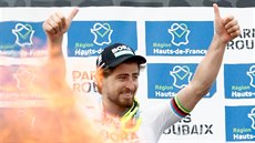 Ohňová show na počest vítěze Pekla severu Petera Sagana Ohňová show na počest vítěze Pekla severu Petera Sagana