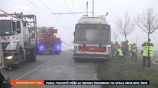 Policisté viní z nehody trolejbusu řidiče Policisté viní z nehody trolejbusu řidiče