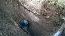 Kamenný základ byl vyrobený z přesně opracovaných obrovských kvádrů z... Kamenný základ byl vyrobený z přesně opracovaných obrovských kvádrů z...