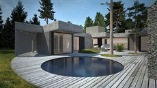 Rodinný dům v osadě Kersko, soutěžící hipposdesign; vítěz odborné poroty v... Rodinný dům v osadě Kersko, soutěžící hipposdesign; vítěz odborné poroty v...