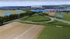 Plánovaný sjezd z D11 u Choustníkova Hradiště na Trutnovsku. Plánovaný sjezd z D11 u Choustníkova Hradiště na Trutnovsku.