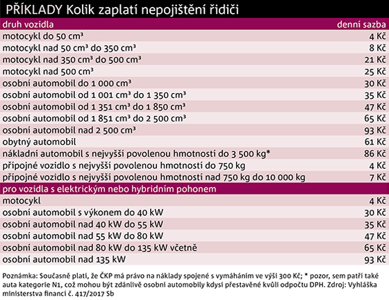 Kolik zaplat nepojitn idii