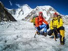 Marek Holeek a Tomá Petreek pod horou Gasherbrum I