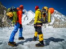 Marek Holeek a Tomá Petreek pod horou Gasherbrum I