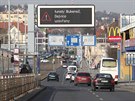 Kolony v Praze bhem doasného uzavení tunelu Blanka. (11. dubna 2018)