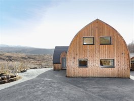 Ekologický projekt Jill Strawbale House nabízí ubytování v domku ve Skotské...