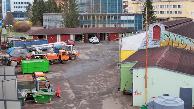 Lokalita, kde chtj Karlovarsk minerln vody vybudovat modern komern centrum.