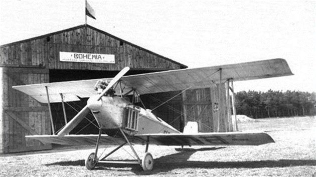 Prvnho eskoslovensk letadlo Bohemia B-5