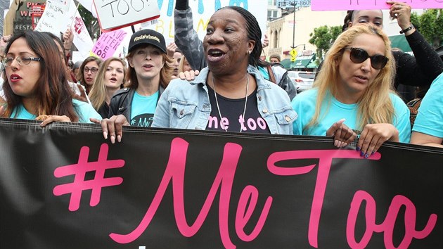 Pochod na podporu kampan MeToo (Hollywood, 12. listopadu 2017)