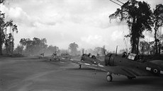 Americké a novozélandské letouny na ostrov Bougainville (16. dubna 1944)