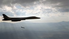 Cvičné vypuštění střely AGM-158 JASSM z bombardéru B-1B Cvičné vypuštění střely AGM-158 JASSM z bombardéru B-1B
