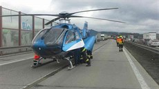 Nehoda tří kamionů a dodávky u jihomoravských Říčan uzavřela v pátek dopoledne... Nehoda tří kamionů a dodávky u jihomoravských Říčan uzavřela v pátek dopoledne...