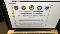 Inzertní webové stránky Backpage.com zablokoval Federální úřad pro vyšetřování... Inzertní webové stránky Backpage.com zablokoval Federální úřad pro vyšetřování...