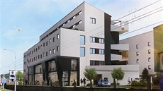 Vizualizace připravovaného bytového domu ve Zlíně-Malenovicích. Vizualizace připravovaného bytového domu ve Zlíně-Malenovicích.