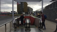 Nové eskalátory na stanici metra Nádraží Veleslavín na lince A. (10.4.2018) Nové eskalátory na stanici metra Nádraží Veleslavín na lince A. (10.4.2018)
