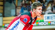 Petr Michálek z Českých Budějovic v utkání o extraligový bronz Petr Michálek z Českých Budějovic v utkání o extraligový bronz