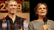 Šimon Caban a Jiří Josek při prvním představení muzikálu Vlasy (11. dubna 2018) Šimon Caban a Jiří Josek při prvním představení muzikálu Vlasy (11. dubna 2018)
