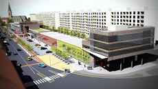 Studie na vylepšení prostoru od kruhového objezdu poblíž OBI po červený kostel... Studie na vylepšení prostoru od kruhového objezdu poblíž OBI po červený kostel...