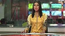 V Pákistánu hlásí zprávy první transsexuální moderátorka.