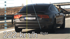 Řidič audi se dálnicí proháněl rychlostí 222 km/h. Řidič audi se dálnicí proháněl rychlostí 222 km/h.