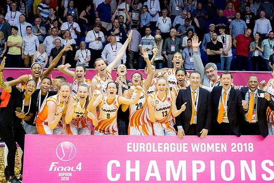 UMMC Jekatrinburg jako vítz Euroligy 2018