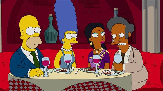 Ind Apu Nahasapeemapetilon se svou enou ze seriálu Simpsonovi prý podporují...