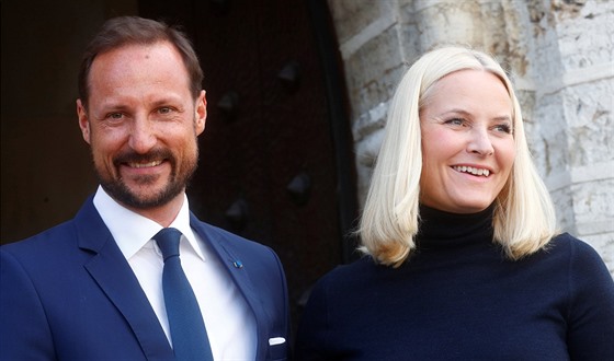 Norský korunní princ Haakon a korunní princezna  Mette-Marit (Tallinn, 26....