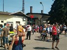 Nymburk - demonstrace proti sjezdu KSČM, ktere se účastnil prezident Zeman Nymburk - demonstrace proti sjezdu KSČM, ktere se účastnil prezident Zeman