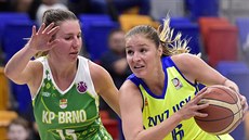 Sarah Beránková z KP Brno a Karolína Elhotová (vpravo) z USK Praha. Sarah Beránková z KP Brno a Karolína Elhotová (vpravo) z USK Praha.