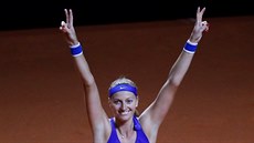 POTICÁTÉ. Petra Kvitová pidala ve Fed Cupu ticátou výhru a poslala eské...