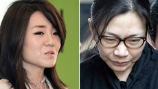 Dcery ředitele Korean Air Emily Cho (vlevo) a Heather Cho Dcery ředitele Korean Air Emily Cho (vlevo) a Heather Cho
