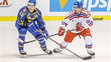 Robert Kousal v zápase proti Švédsku. Robert Kousal v zápase proti Švédsku.