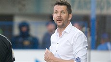 Liberecký trenér David Holoubek během utkání proti Slavii. Liberecký trenér David Holoubek během utkání proti Slavii.