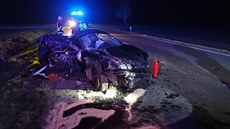 Teprve osmnáctiletá řidička ve čtvrtek v noci havarovala mezi Tachovem a... Teprve osmnáctiletá řidička ve čtvrtek v noci havarovala mezi Tachovem a...