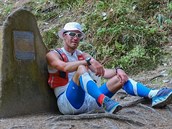 Štěpán Dvořák dnes doběhl na své cestě přes celou Českou republiku ze západu na... Štěpán Dvořák dnes doběhl na své cestě přes celou Českou republiku ze západu na...